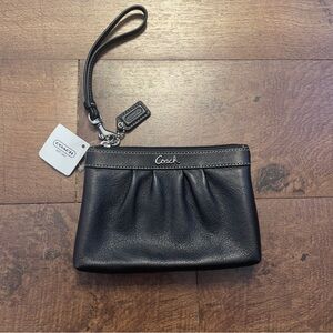 Black New with tags coach wristlet